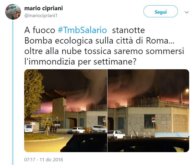 incendio tmb roma