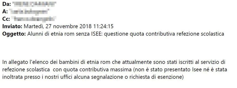 La lista dei bambini “di etnia Rom” senza ISEE a Roma article-post