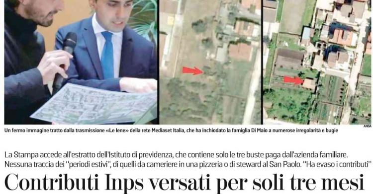 luigi di maio contributi lavoro in nero