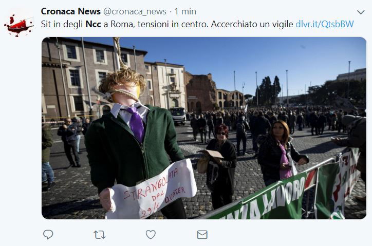 NCC, la protesta a Roma contro il governo Conte article-post