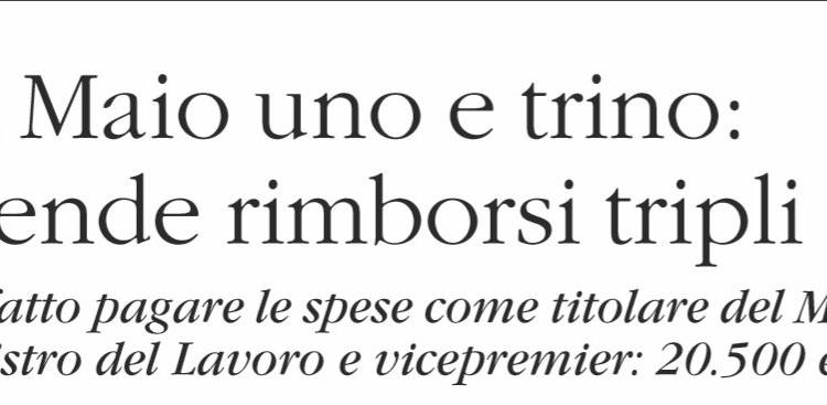 spese ministri di maio 1