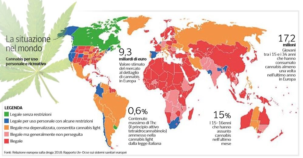 cannabis legale nel mondo