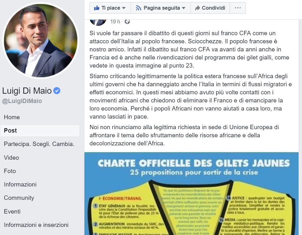 La bufala di Di Maio su gilet gialli e franco CFA article-post