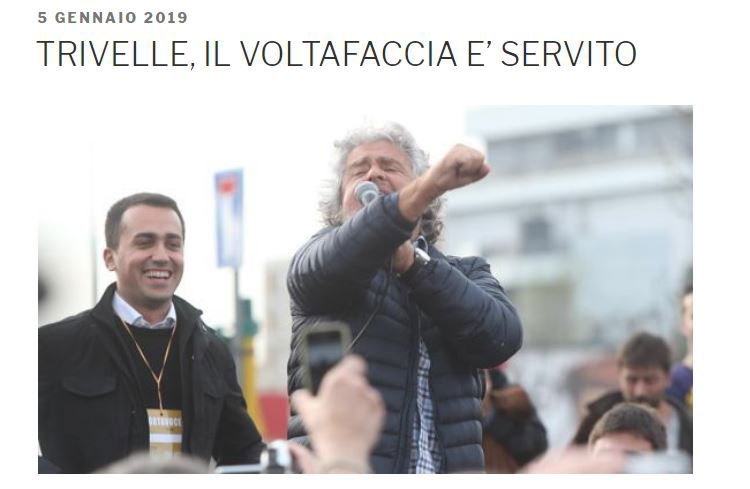 di maio trivelle trivellazioni