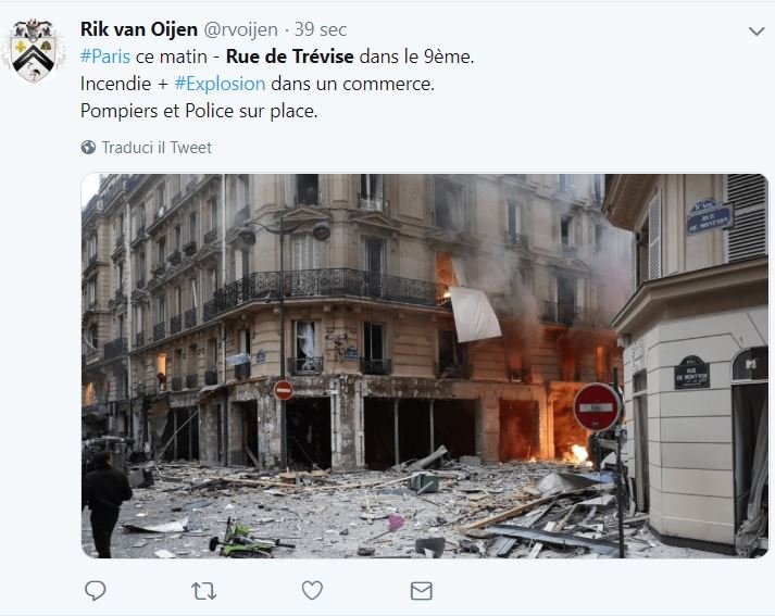 esplosione rue de trevise opera parigi