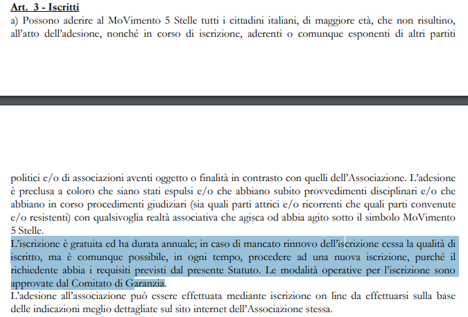 m5s iscrizione iscritti rousseau - 2