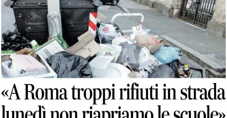 presidi scuole roma monnezza