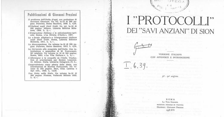 protocolli dei savi di sion