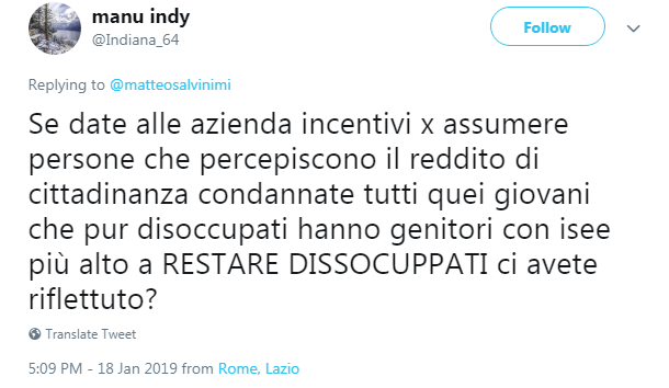 reddito di cittadinanza giovani disoccupati - 1