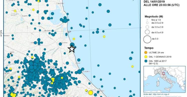 terremoto ravenna 4.6 magnitudo