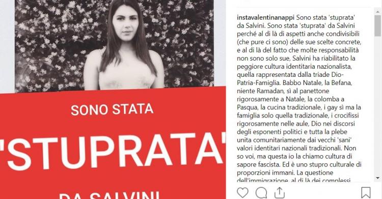valentina nappi stuprata matteo salvini
