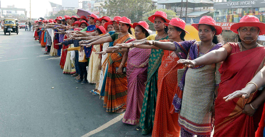 womenswall kerala protesta muro donne gender india - 1
