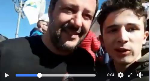 + accoglienza + 49 milioni video ragazzo salvini ozieri