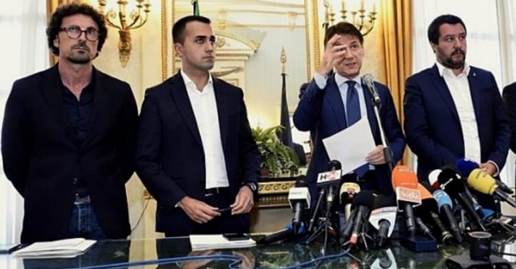 conte di maio toninelli salvini
