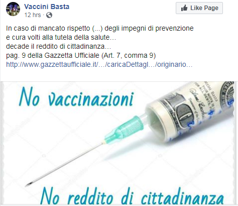 decadenza reddito di cittadinanza vaccinazioni obbligatorie - 5