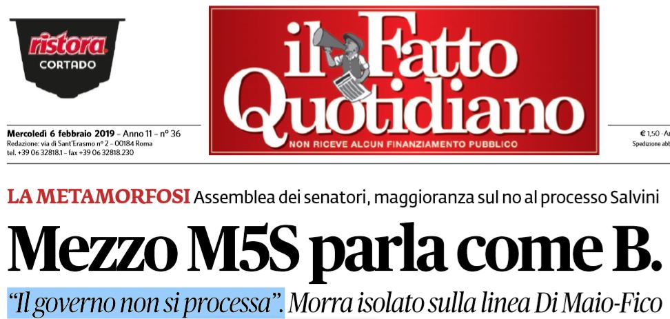 fatto m5s berlusconi
