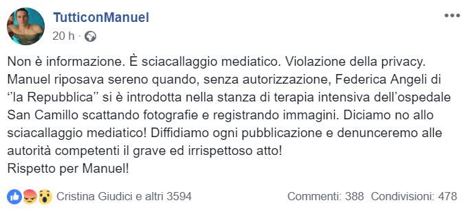 La fine della polemica tra Federica Angeli e la famiglia Bortuzzo article-post