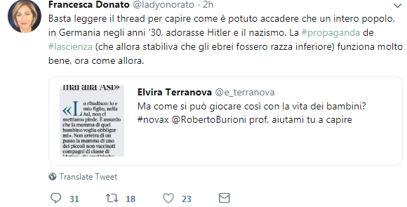 francesca donato hitler vaccini fascismo vax - 4