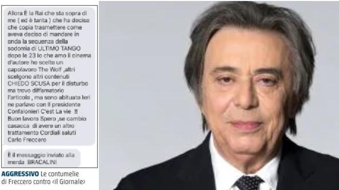 freccero giornale merde bracalini