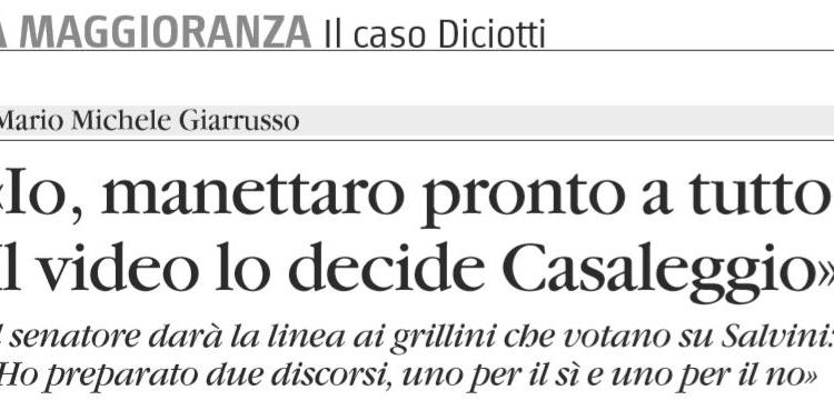 giarrusso m5s voto salvini