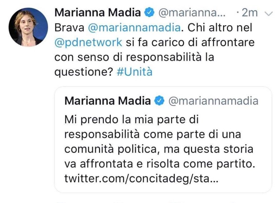marianna madia tweet