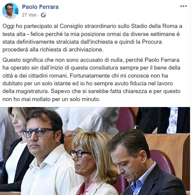 Paolo Ferrara, la procura chiede l’archiviazione per le accuse sullo stadio della Roma article-post