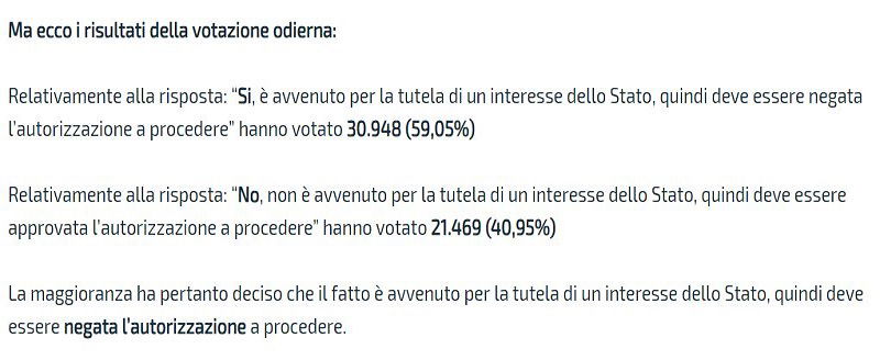 Rousseau, vince il no al processo a Salvini article-post