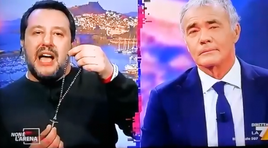 Salvini va a Medjugorie (ma scappa dalle Sardine) article-post