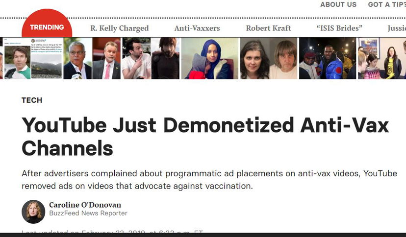 YouTube toglie i soldi ai no-vax article-post