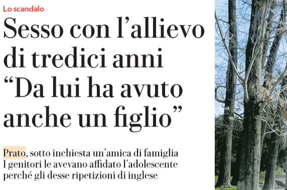 bimbo prato infermiera insegnante