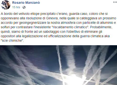 Il complotto del volo Ethiopian Airlines ET 302 (per nascondere le scie chimiche, ovviamente) article-post