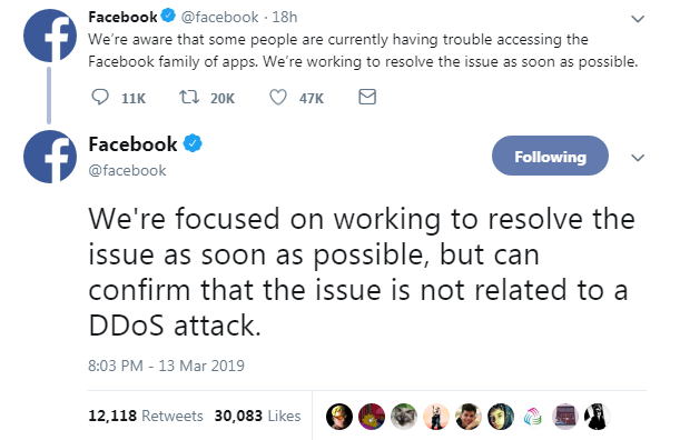 facebookdown instagram whatsapp 13 marzo 2019 - 1