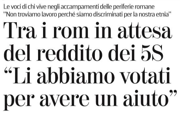 I rom in attesa del reddito M5S a Roma article-post