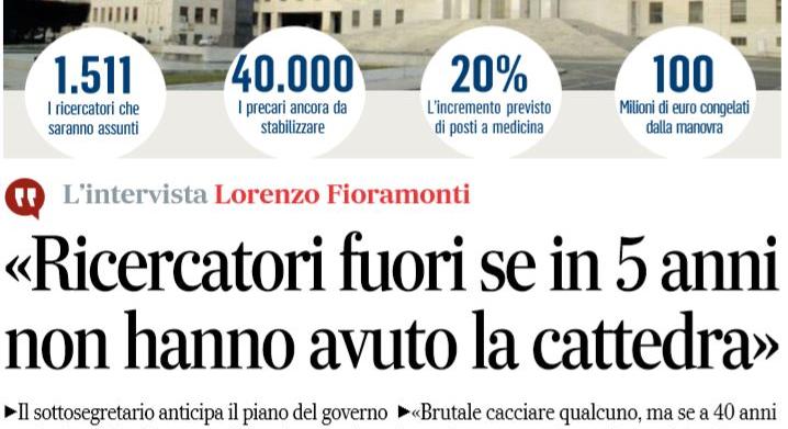 ricercatori fuori università