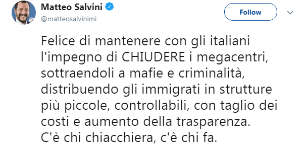 salvini ruspe san ferdinando tendopoli sgombero - 2