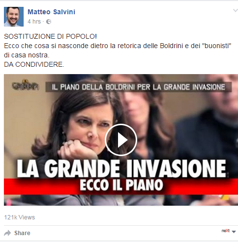 tarrant salvini meloni sovranisti sostituzione etnica - 6