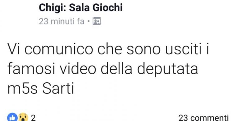 video deputata sarti