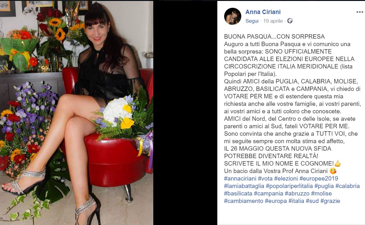 Anna Ciriani: le foto della prof candidata alle Europee