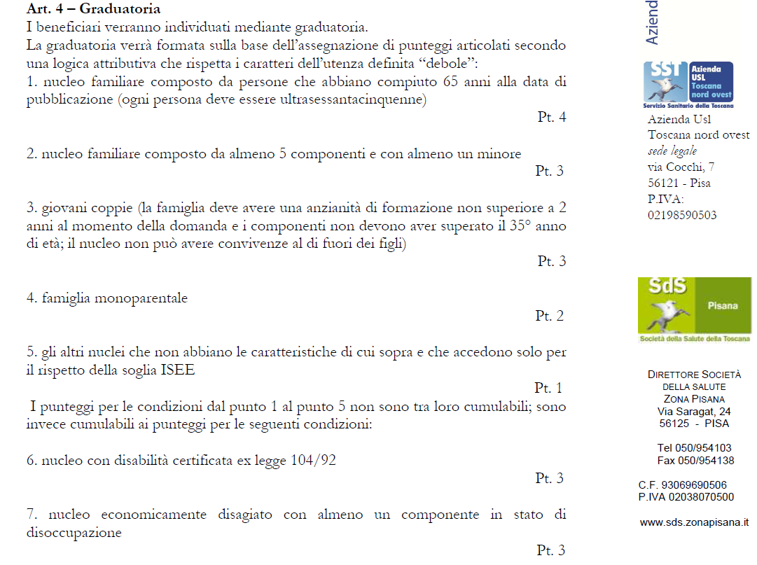 bonus idrico pisa utenze deboli lega - 1