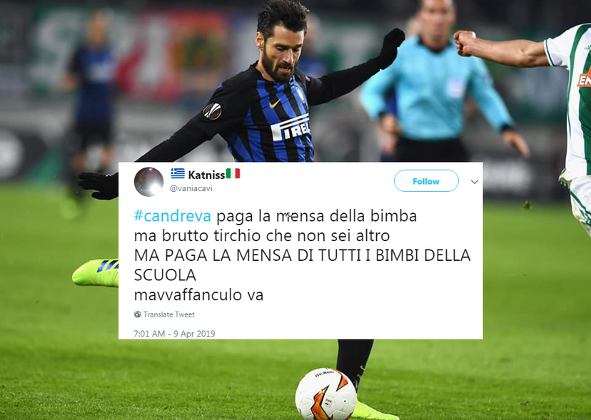 La bimba che mangia tonno e cracker per i patridioti non merita la mensa neanche se la paga Candreva article-post