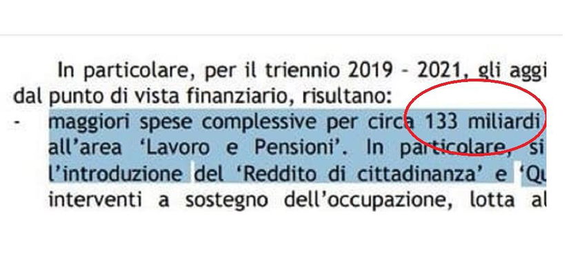 Il DEF svela: il governo gialloverde ci costa 133 miliardi article-post