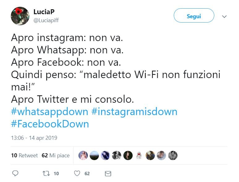 facebook down whatsapp down instagram down 14 aprile 2019