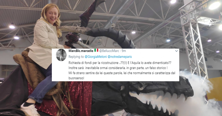 giorgia meloni notre dame ricostruzione - 8