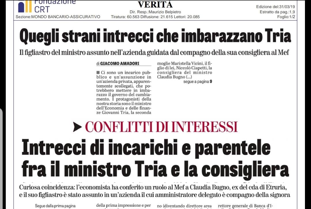Giovanni Tria, Claudia Bugno e l’incarico in StMicroelectronics article-post