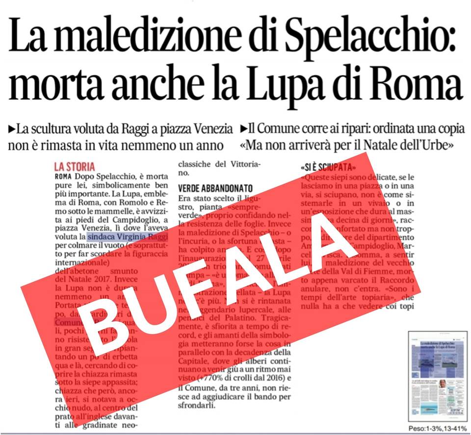 La Lupa di Roma in ligustro? Non è morta, anzi sì article-post