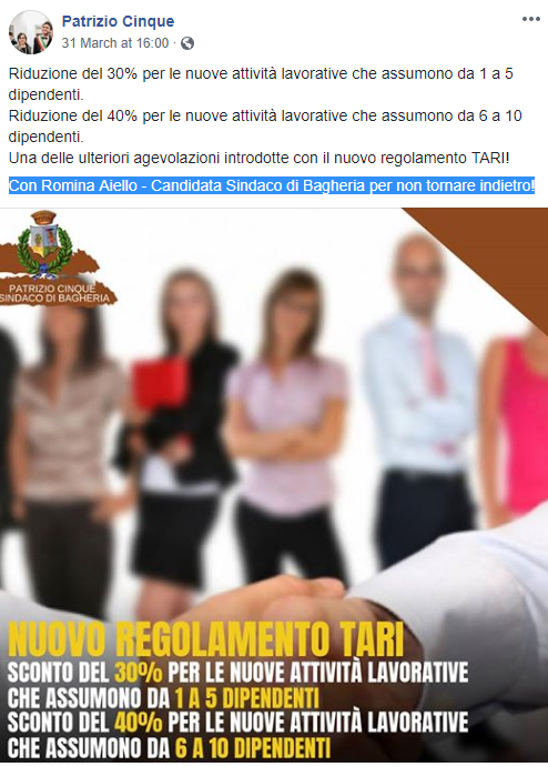 patrizio cinque elezioni bagheria sindaco - 1