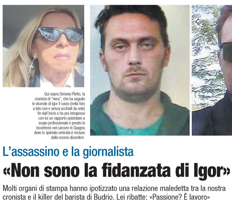 Simona Pletto: Igor il Russo e la giornalista di Libero article-post