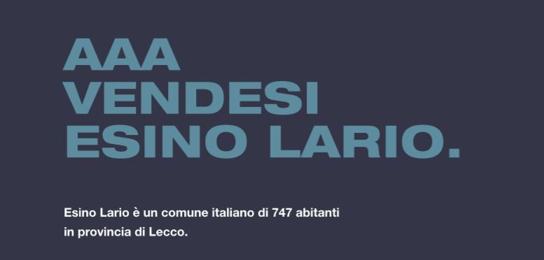 Esino Lario: il sindaco che vuole vendersi il paese article-post