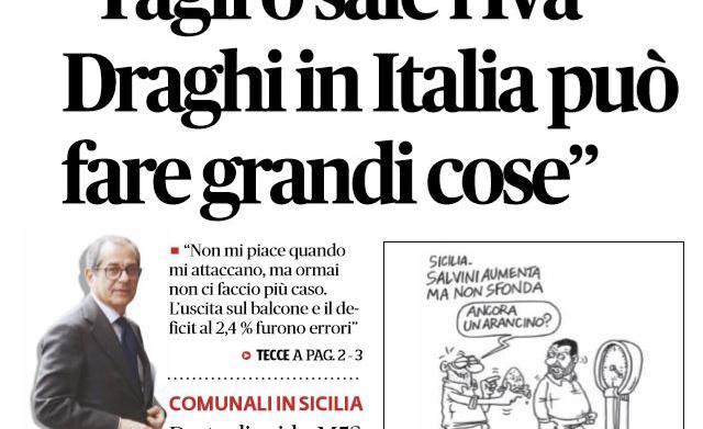 tria intervista draghi