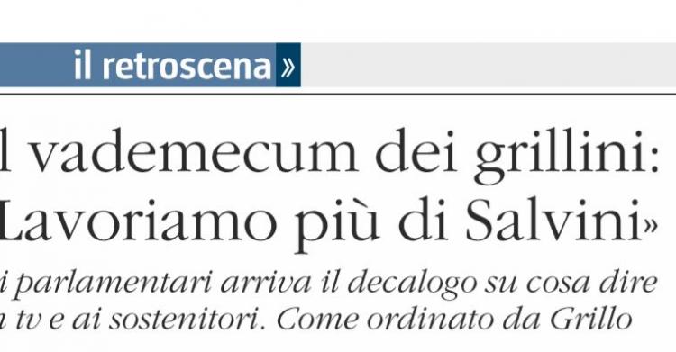 vademecum dei grillini